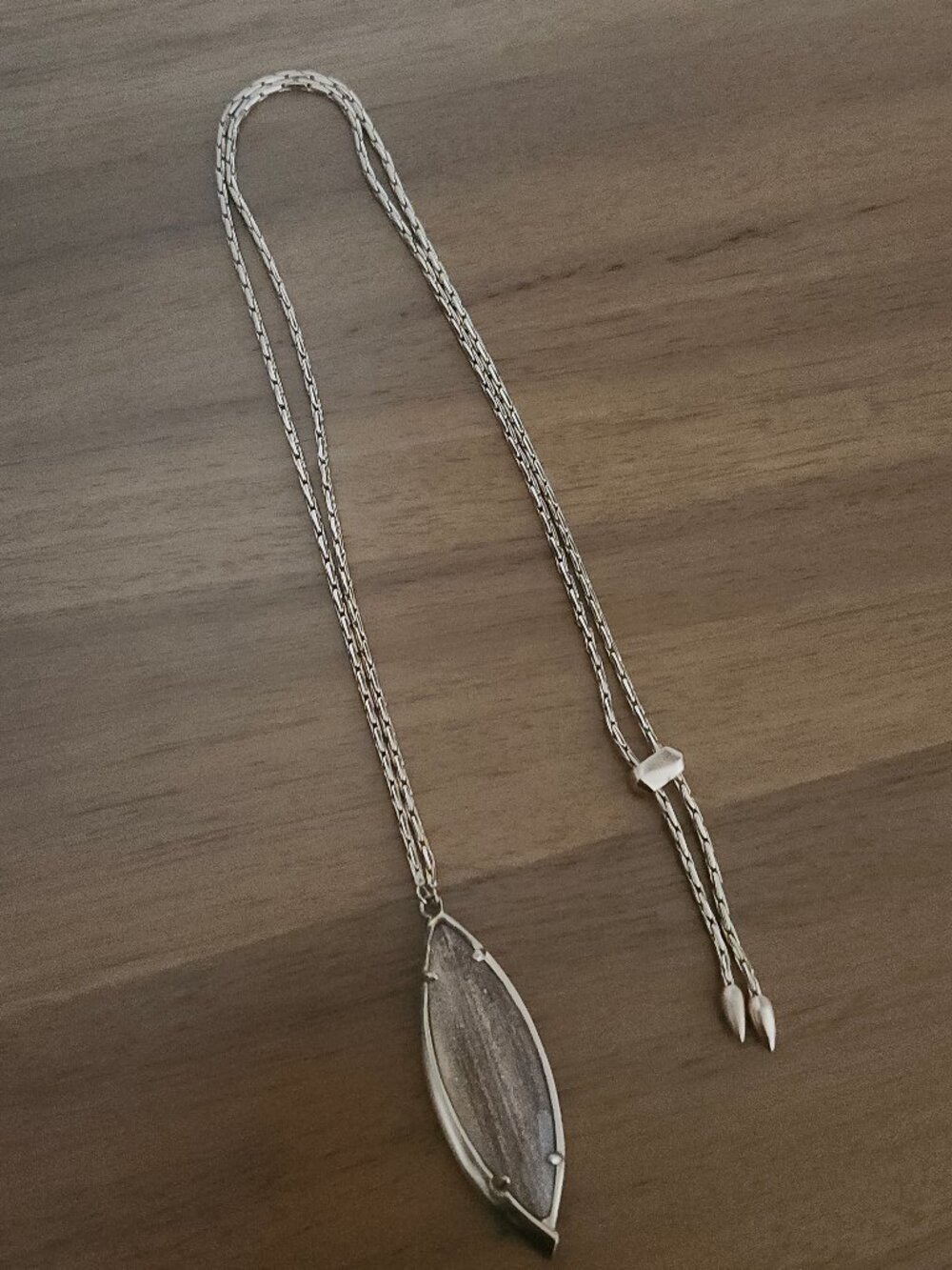 Kendra Scott Dust Glitter Rose Gold Pendant Necklace